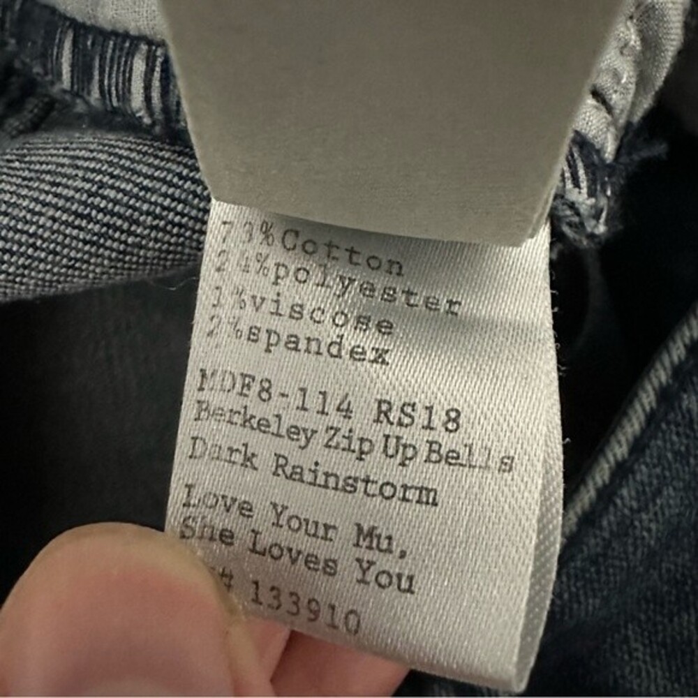 Mumu Blue For Show Me Your Mumu Berkeley Zip Up Bells Size 29 Coastal Chic - Picture 12 of 16